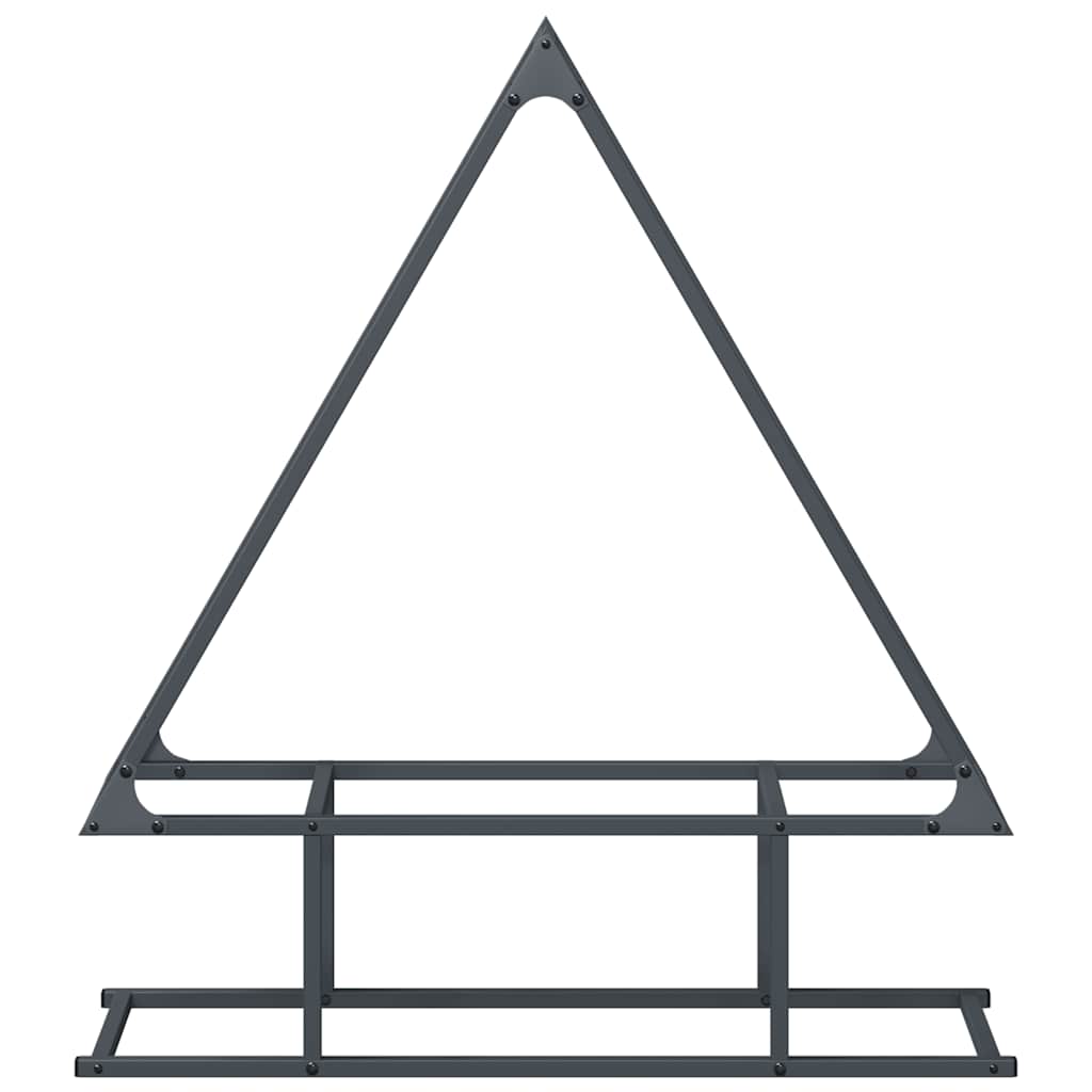 vidaXL Ράφι για καυσόξυλα Ανθρακί 80x25x90 εκ. Ατσάλι ψυχρής έλασης