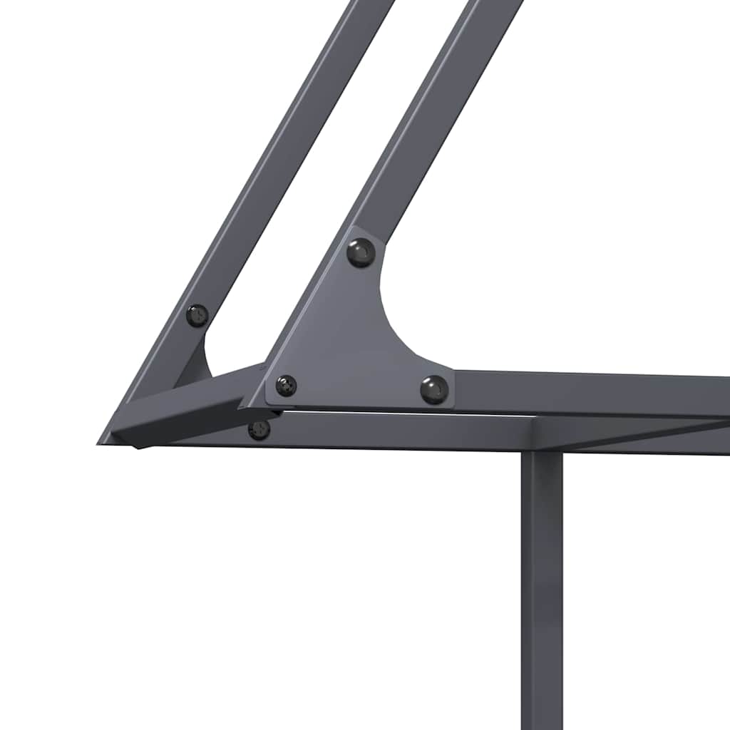 vidaXL Ράφι για καυσόξυλα Ανθρακί 80x25x90 εκ. Ατσάλι ψυχρής έλασης