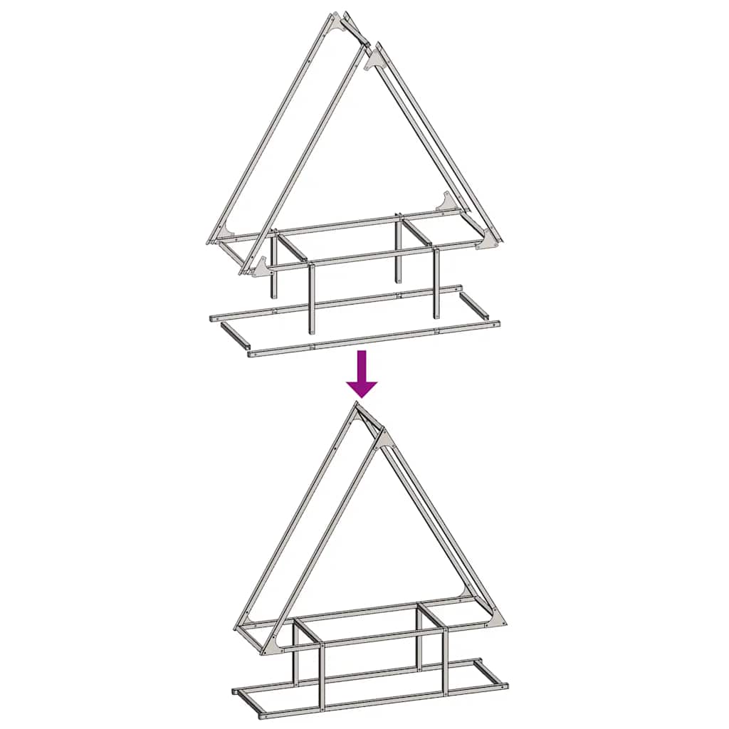 vidaXL Ράφι για καυσόξυλα 80x25x90 εκ. Ατσάλι ψυχρής έλασης