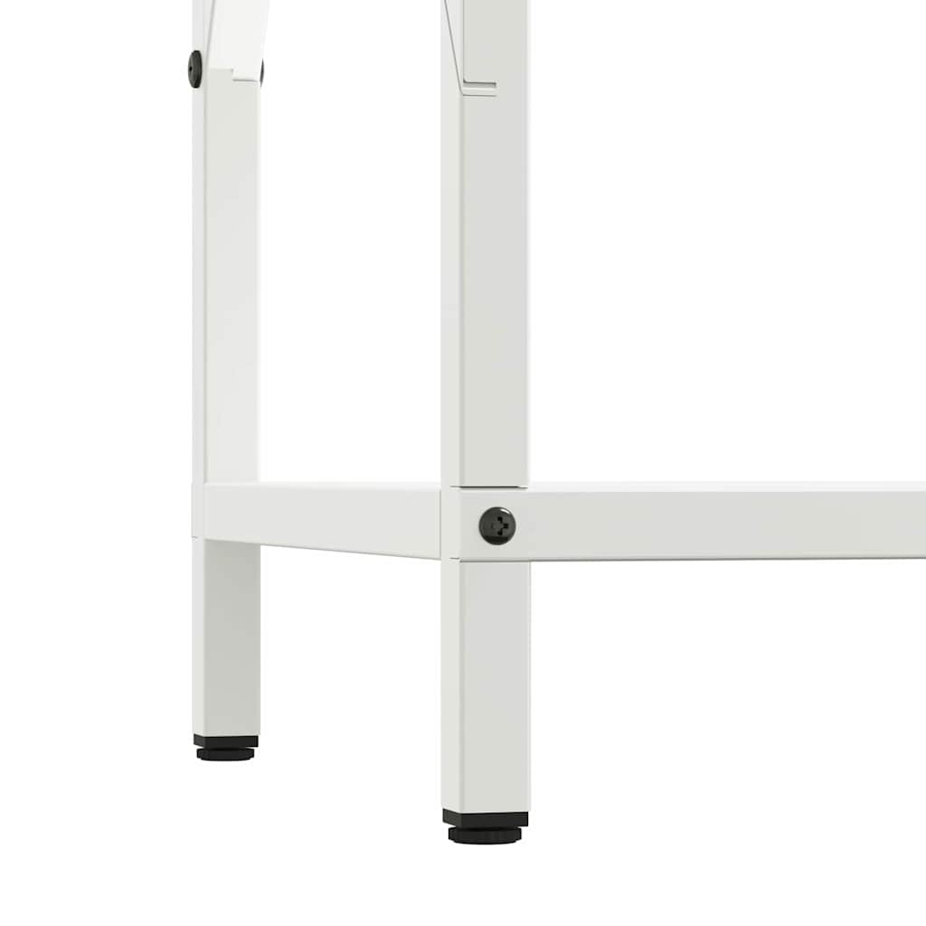 vidaXL Ράφι για καυσόξυλα Λευκό 34x25x70 cm Ατσάλι ψυχρής έλασης