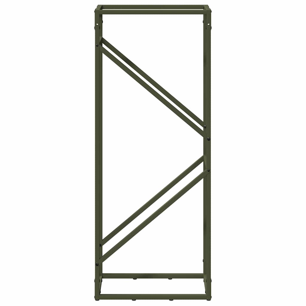 vidaXL Ράφι για καυσόξυλα 40x25x100 εκ. Ατσάλι ψυχρής έλασης