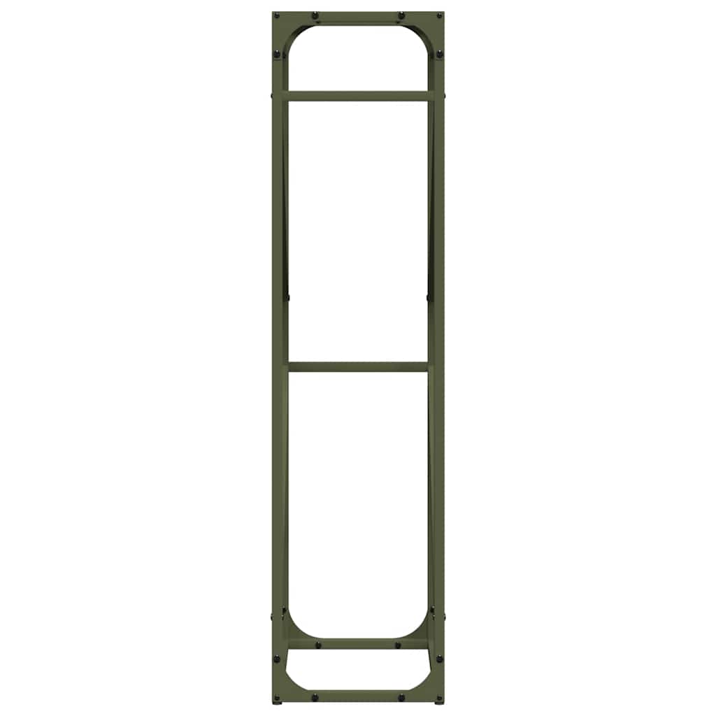 vidaXL Ράφι για καυσόξυλα 40x25x100 εκ. Ατσάλι ψυχρής έλασης