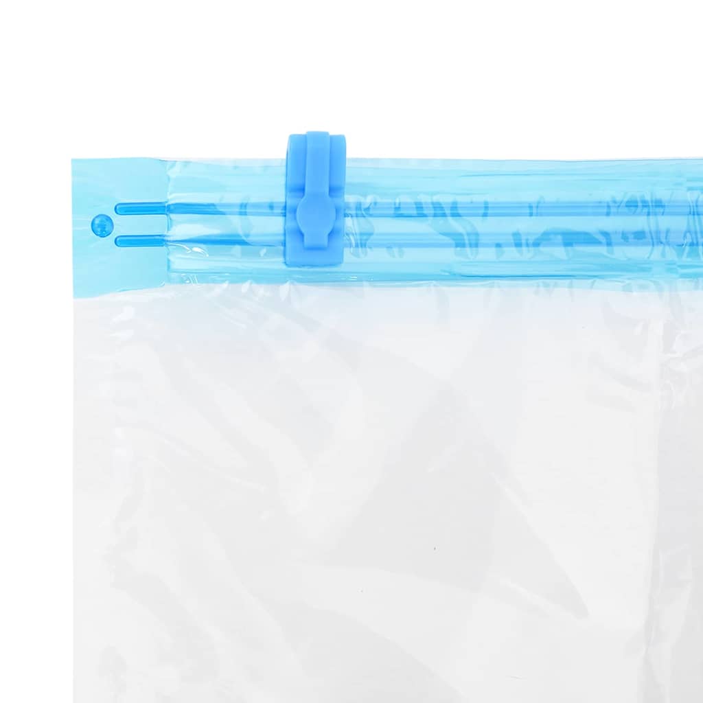vidaXL Σακούλες Αποθήκευσης 5 pcs Διαφανές και Μπλε 100 x 80 cm