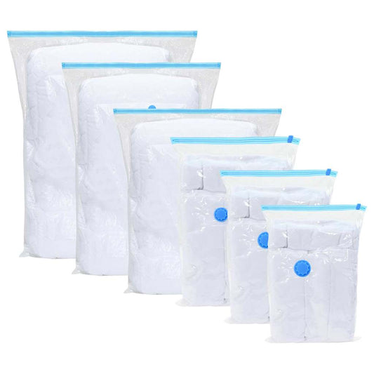 vidaXL Σακούλες Αποθήκευσης 50 pcs Διαφανές και Μπλε 130 x 100 cm