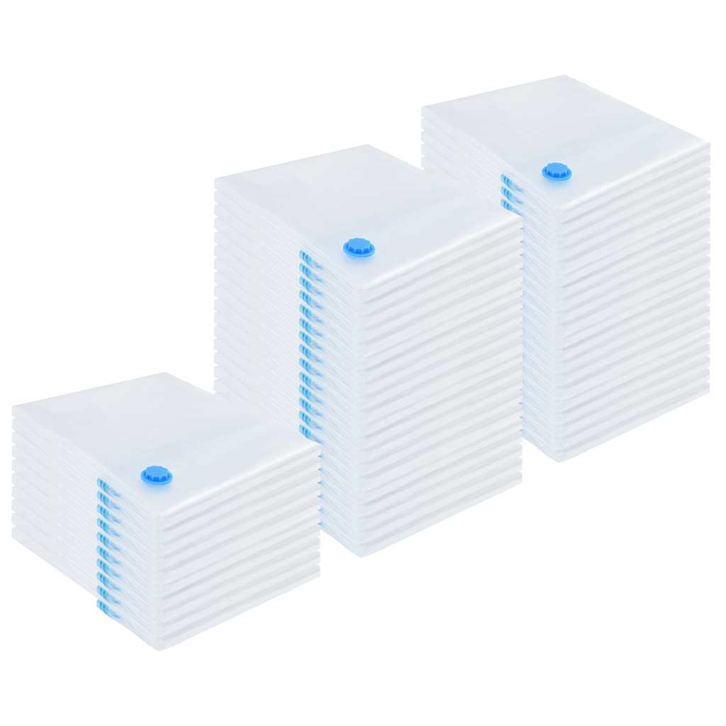 vidaXL Θήκες αποθήκευσης με αναρρόφηση 50 τεμ 130x100 εκ