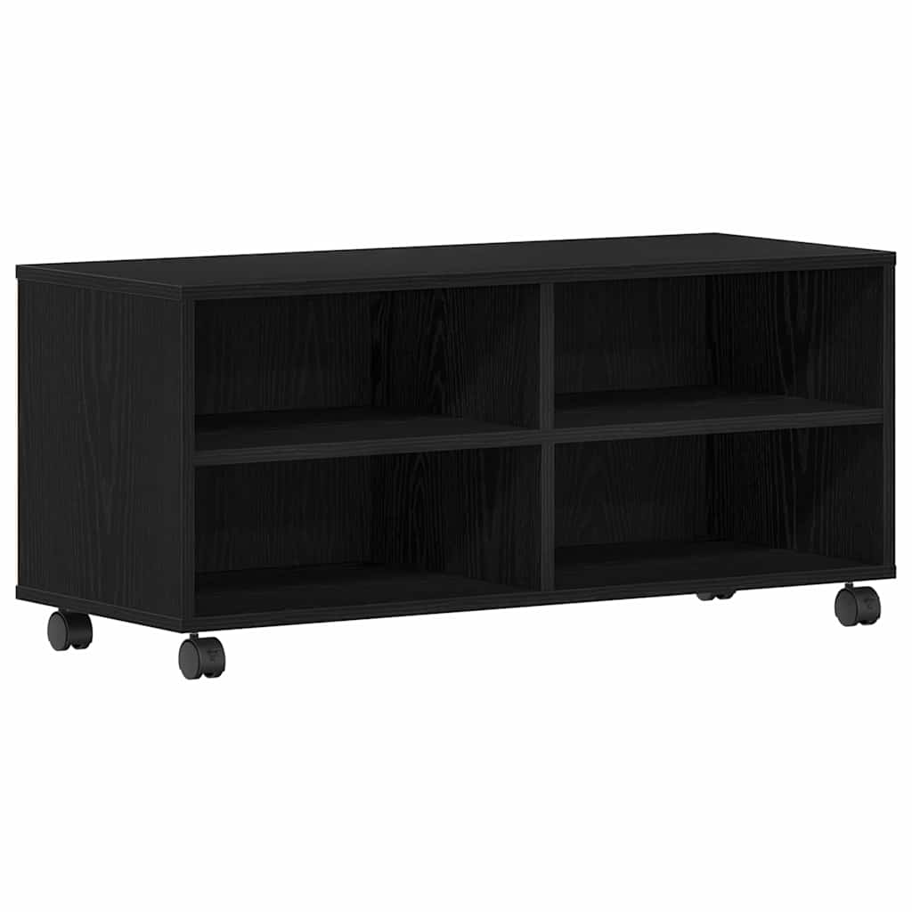 vidaXL Ντουλάπι TV Μαύρο 90 x 35 x 40.5 εκ Επεξεργασμένο ξύλο