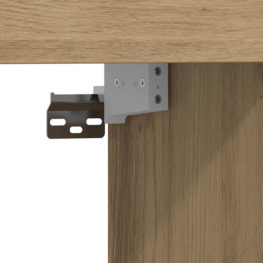 vidaXL Ντουλάπι TV artisan δρυς 152 x 22 x 113 εκ. Επεξεργασμένο ξύλο