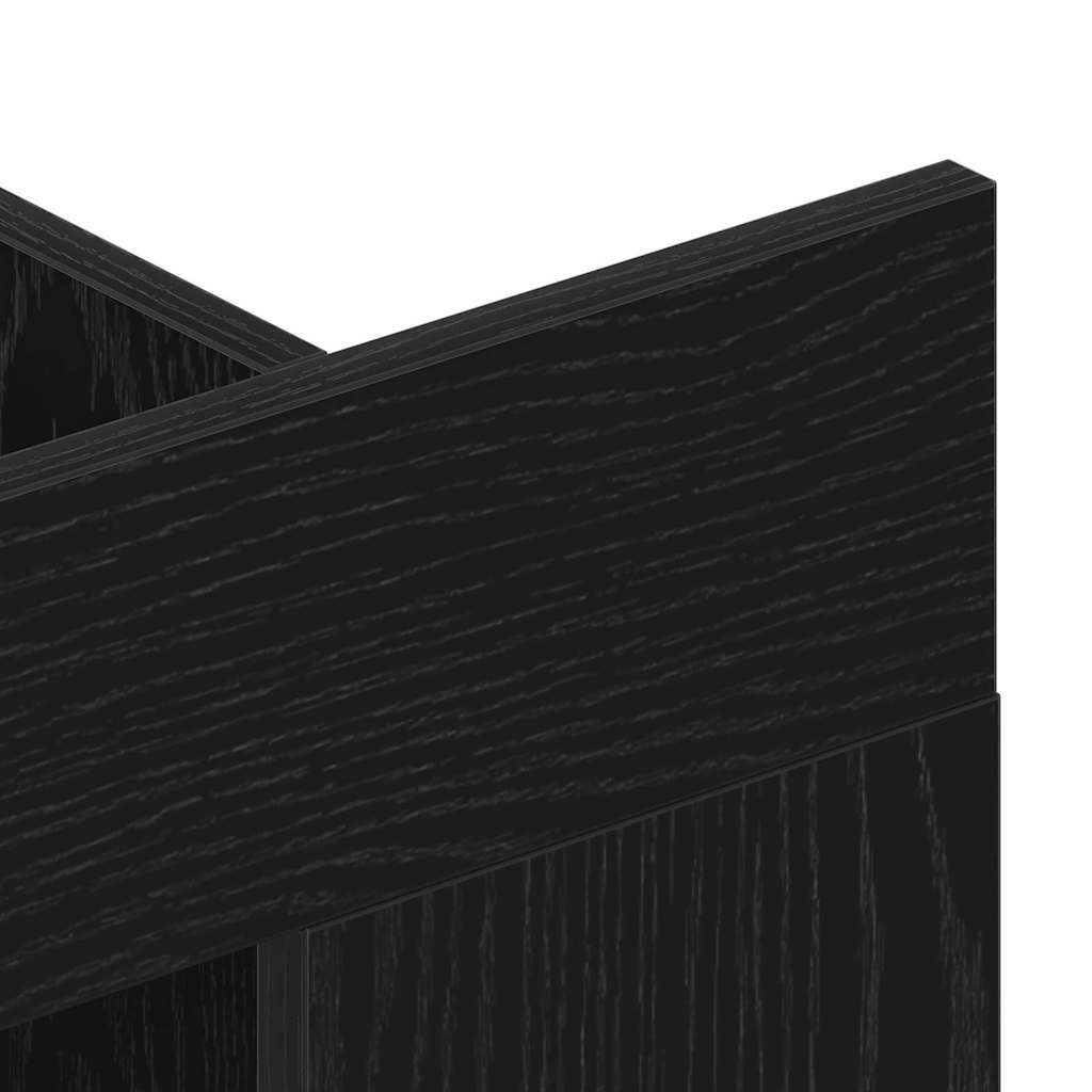 vidaXL Ντουλάπι TV Μαύρη δρυς 152 x 22 x 113 εκ. Επεξεργασμένο ξύλο