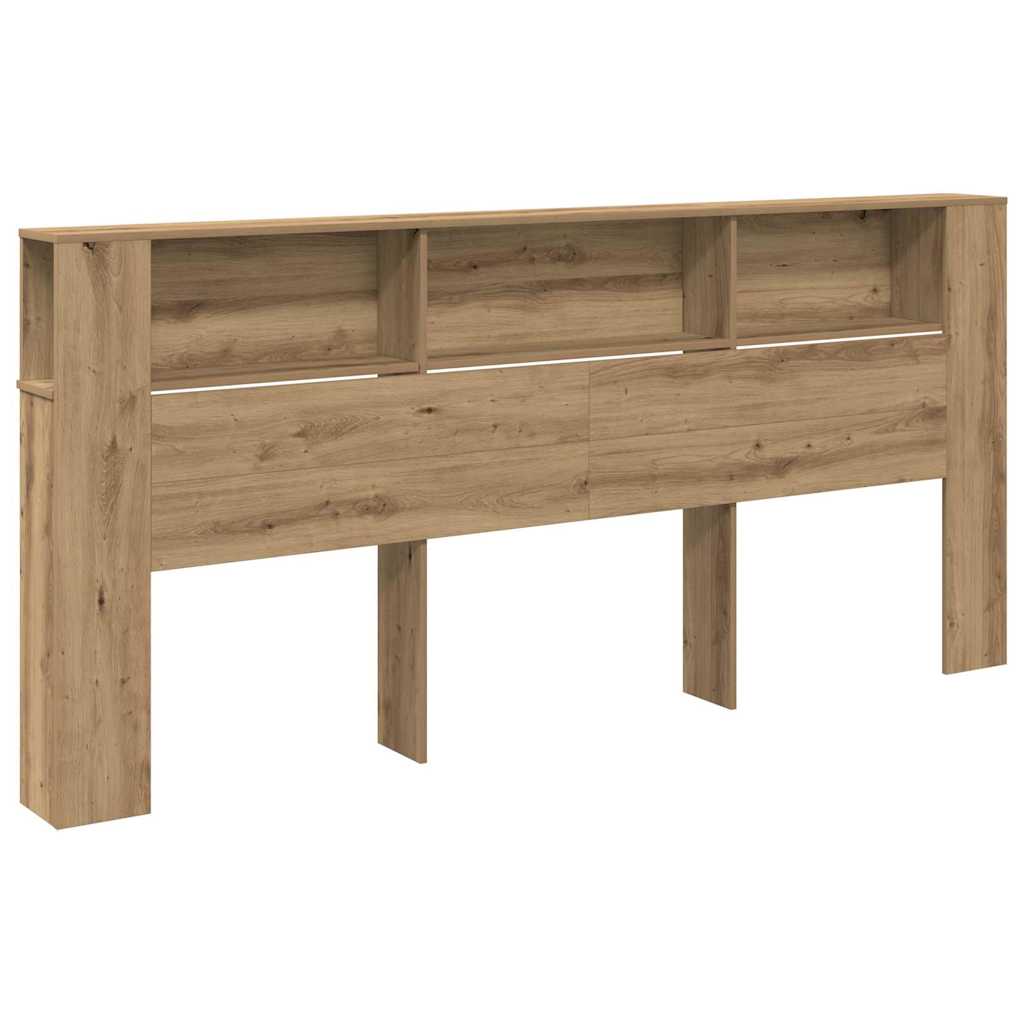 vidaXL Κρεβάτι με Κεφαλάρι Artisan Oak Επεξεργασμένο Ξύλο