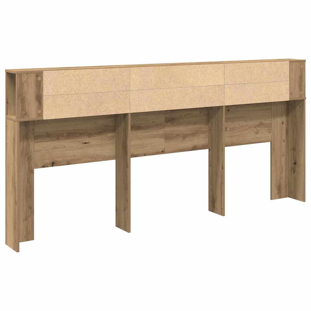 vidaXL Κρεβάτι με Κεφαλάρι Artisan Oak Επεξεργασμένο Ξύλο