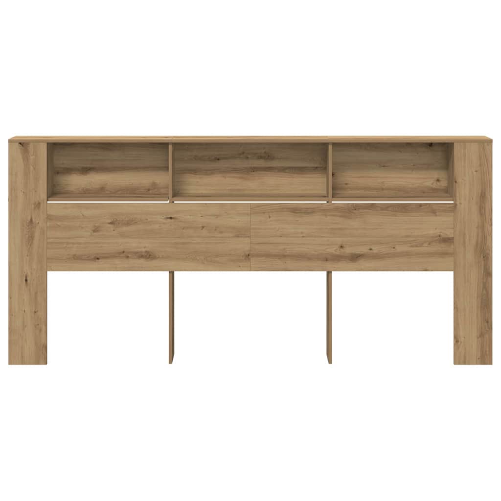 vidaXL Κρεβάτι με Κεφαλάρι Artisan Oak Επεξεργασμένο Ξύλο