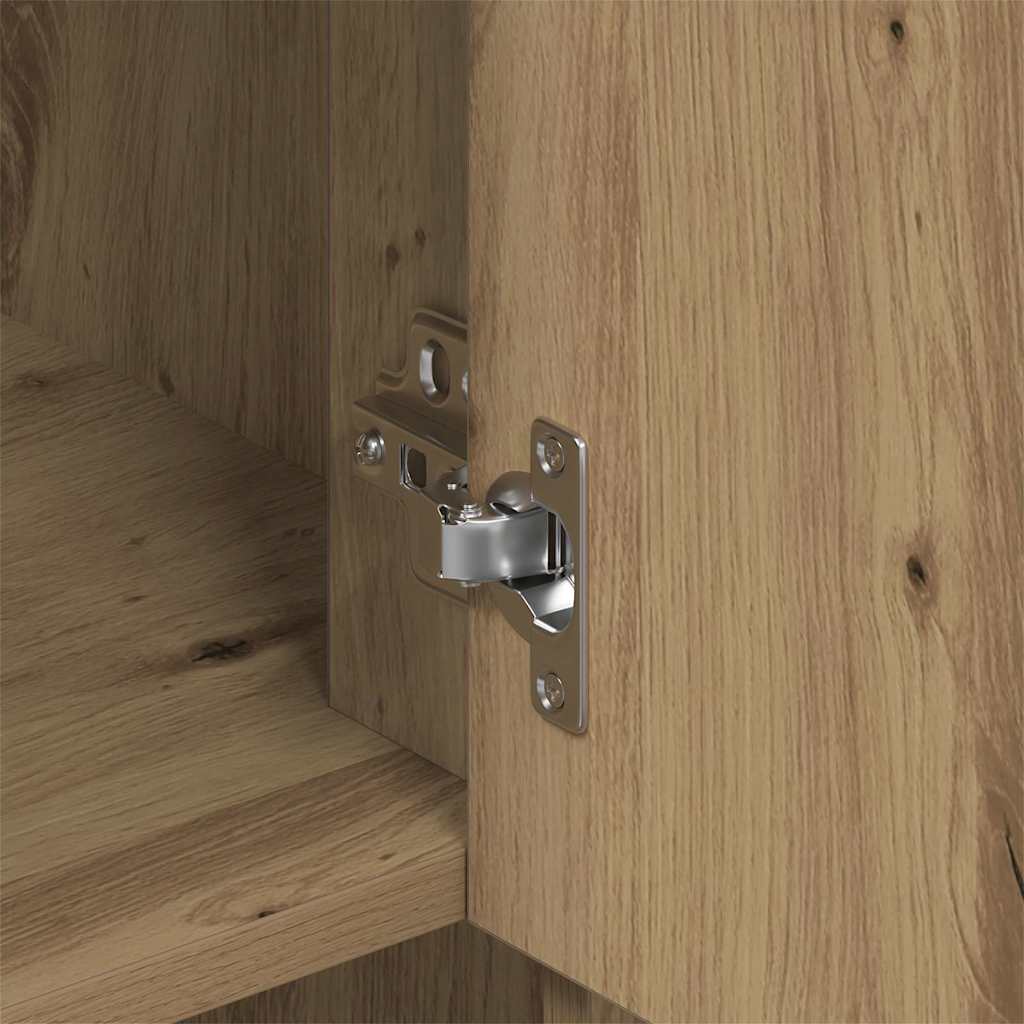 vidaXL Ντουλάπα Τοίχου με ράφι Επιτοίχιο artisan δρυς 80 x 33 x 80 εκ.