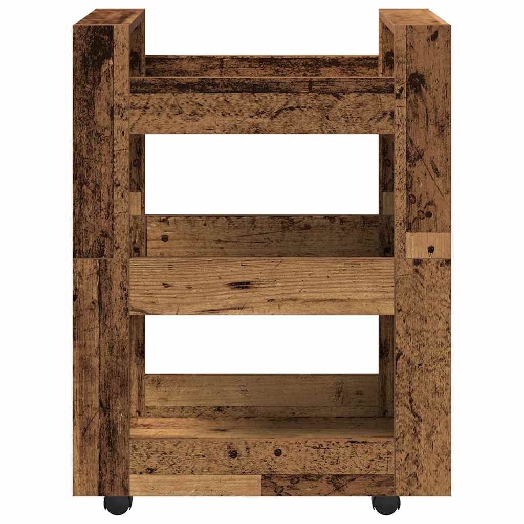 vidaXL Καρότσι Κουζίνας Παλαιό ξύλο 60 x 45 x 80 εκ Επεξεργασμένο ξύλο