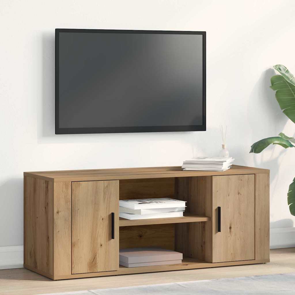 vidaXL Ντουλάπι TV artisan δρυς 100 x 35 x 40 εκ Επεξεργασμένο ξύλο