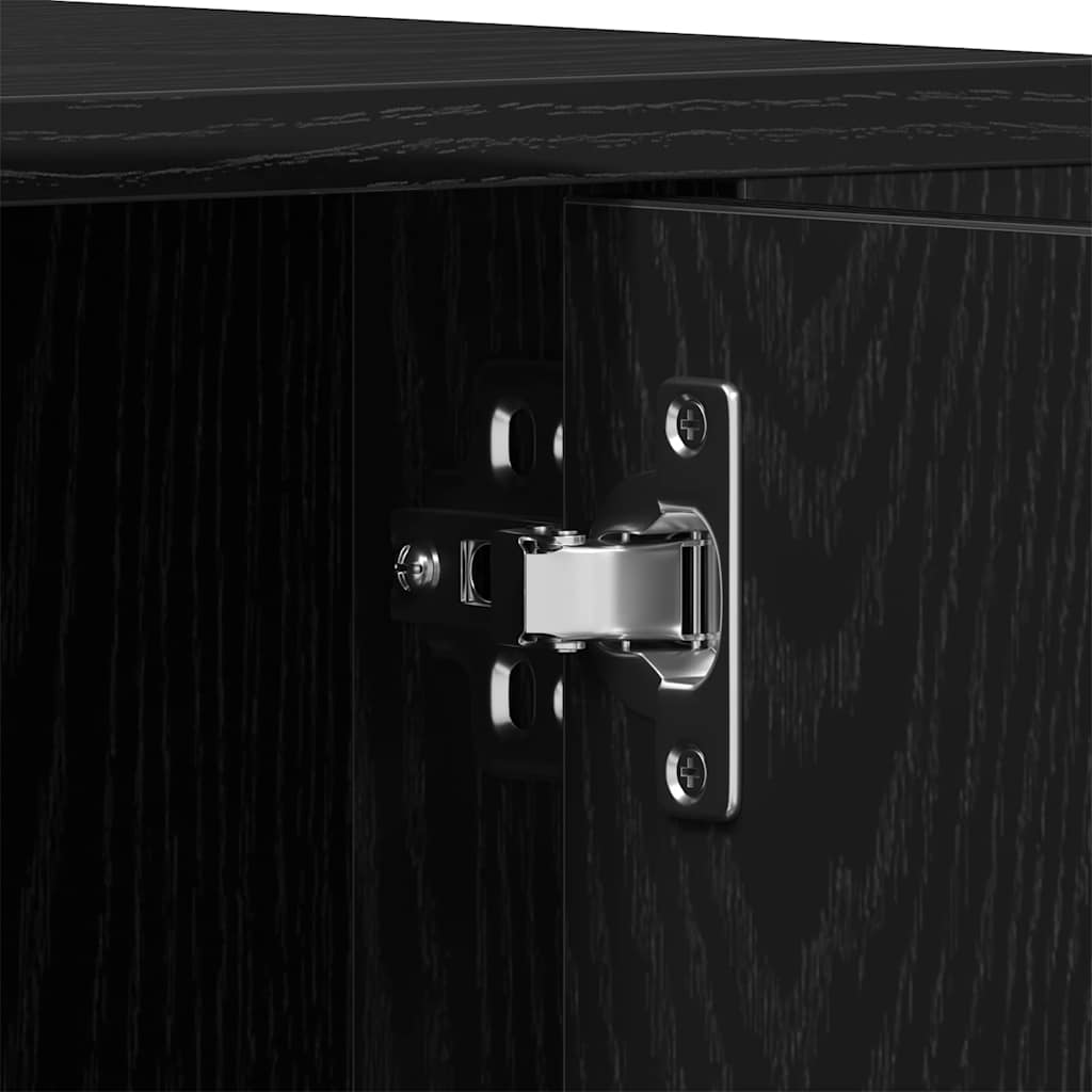 vidaXL Ντουλάπι TV Μαύρη δρυς 100 x 35 x 40 εκ Επεξεργασμένο ξύλο