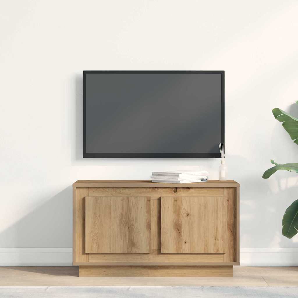 vidaXL Ντουλάπι TV artisan δρυς 80 x 35 x 45 cm Επεξεργασμένο ξύλο
