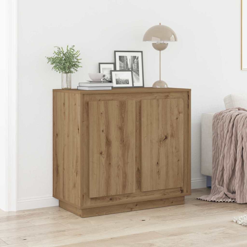 vidaXL Πλαϊνό γραφείο Artisan Oak 80 x 40 x 75 εκ. Επεξεργασμένο ξύλο