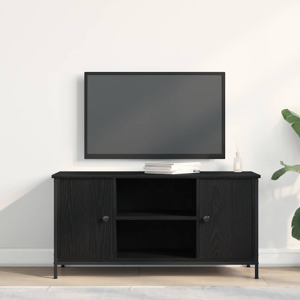 vidaXL Ντουλάπι TV Μαύρη δρυς 100 x 40 x 50 cm Επεξεργασμένο ξύλο