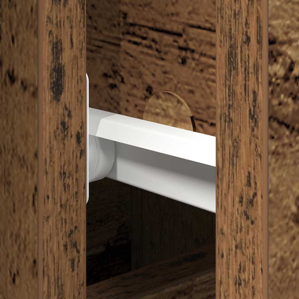 vidaXL Πλαϊνό γραφείο Παλιό ξύλο 101,5 x 35 x 70 εκ Επεξεργασμένο ξύλο