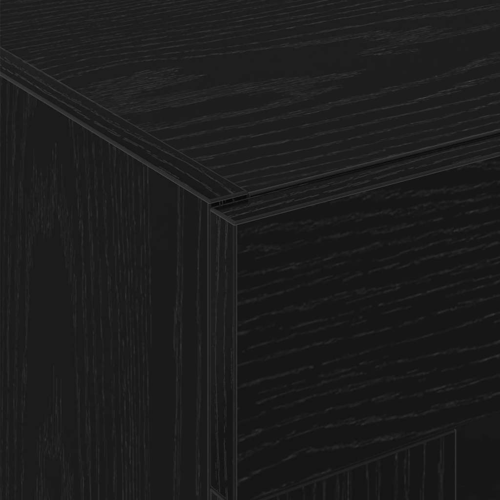 vidaXL Ντουλάπα Τοίχου Επιτοίχιο Μαύρη Οξυά 69,5 x 34 x 90 εκ.