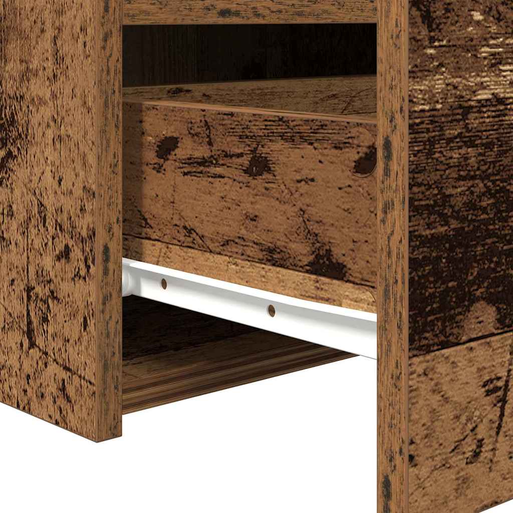 vidaXL Κομοδίνο Παλιό ξύλο 50 x 40 x 45 cm Επεξεργασμένο ξύλο