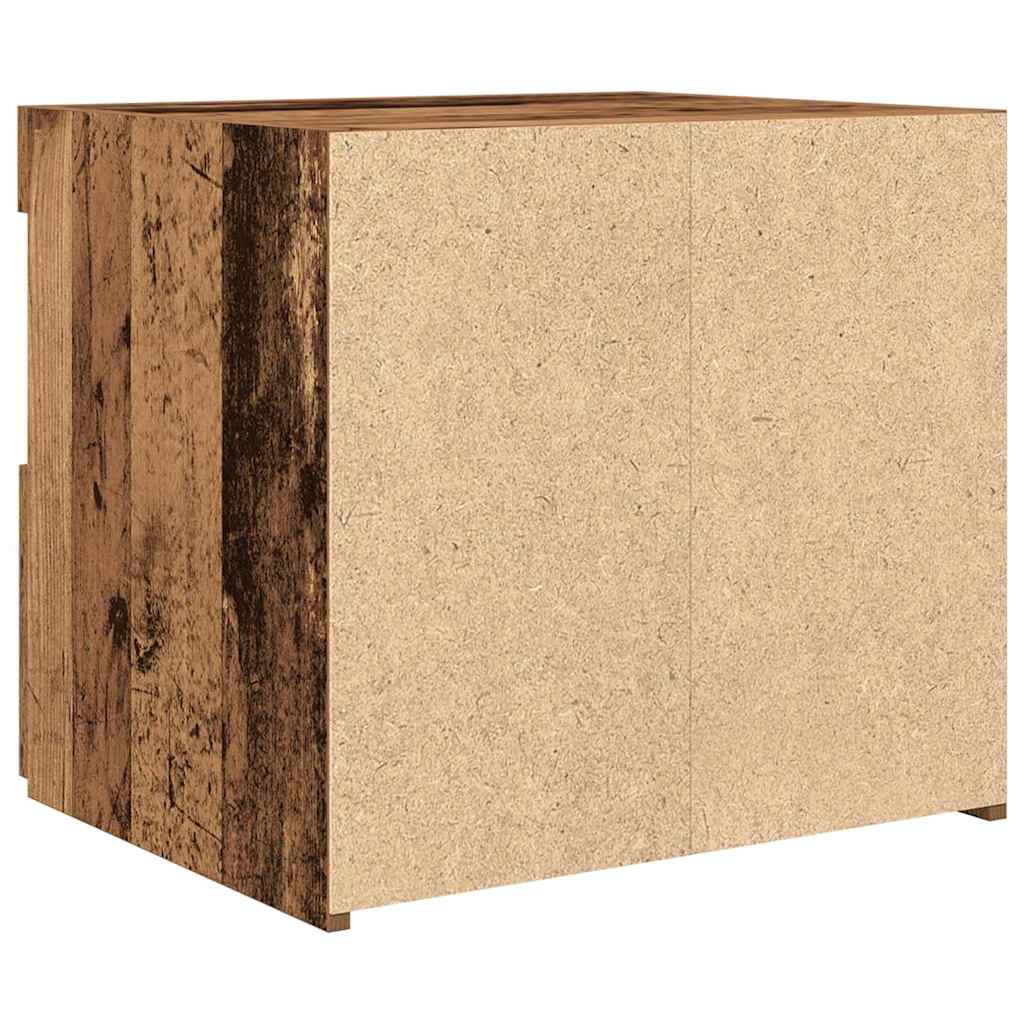 vidaXL Κομοδίνο Παλιό ξύλο 50 x 40 x 45 cm Επεξεργασμένο ξύλο