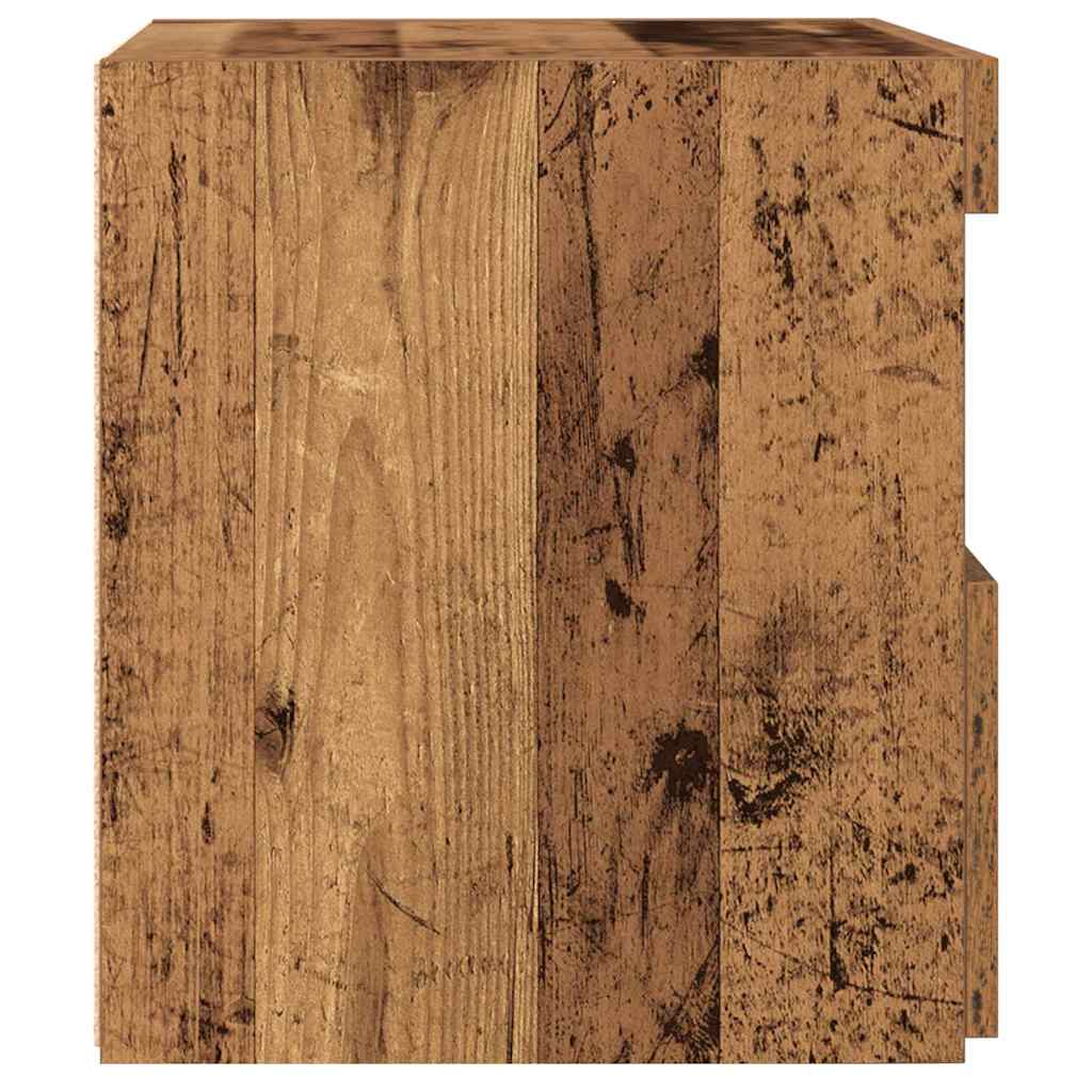 vidaXL Κομοδίνο Παλιό ξύλο 50 x 40 x 45 cm Επεξεργασμένο ξύλο