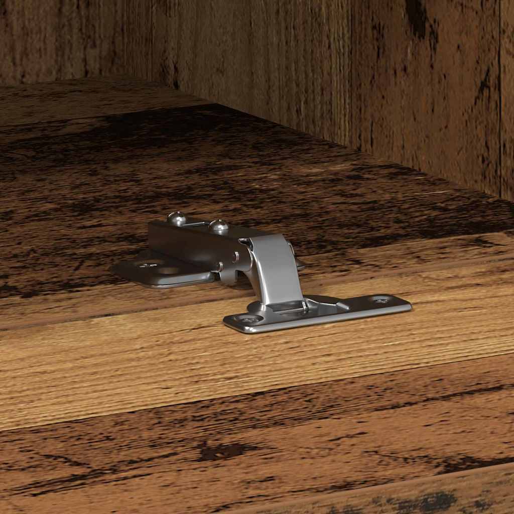 vidaXL Ντουλάπι Τηλεόρασης Τοίχου 2 pcs Παλιό Ξύλο 100 x 30 x 30 cm