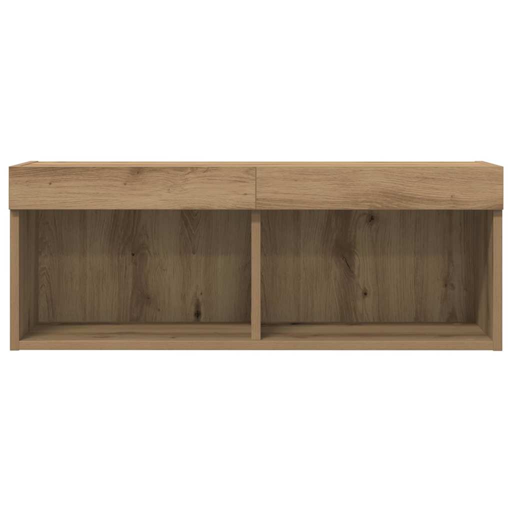 vidaXL Σετ επίπλου τηλεόρασης 2 pcs Artisan Oak 80 x 30 x 30 εκ
