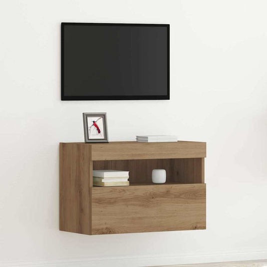 vidaXL Ντουλάπι Τηλεόρασης Τοίχου artisan δρυς 60 x 30 x 40 εκ.