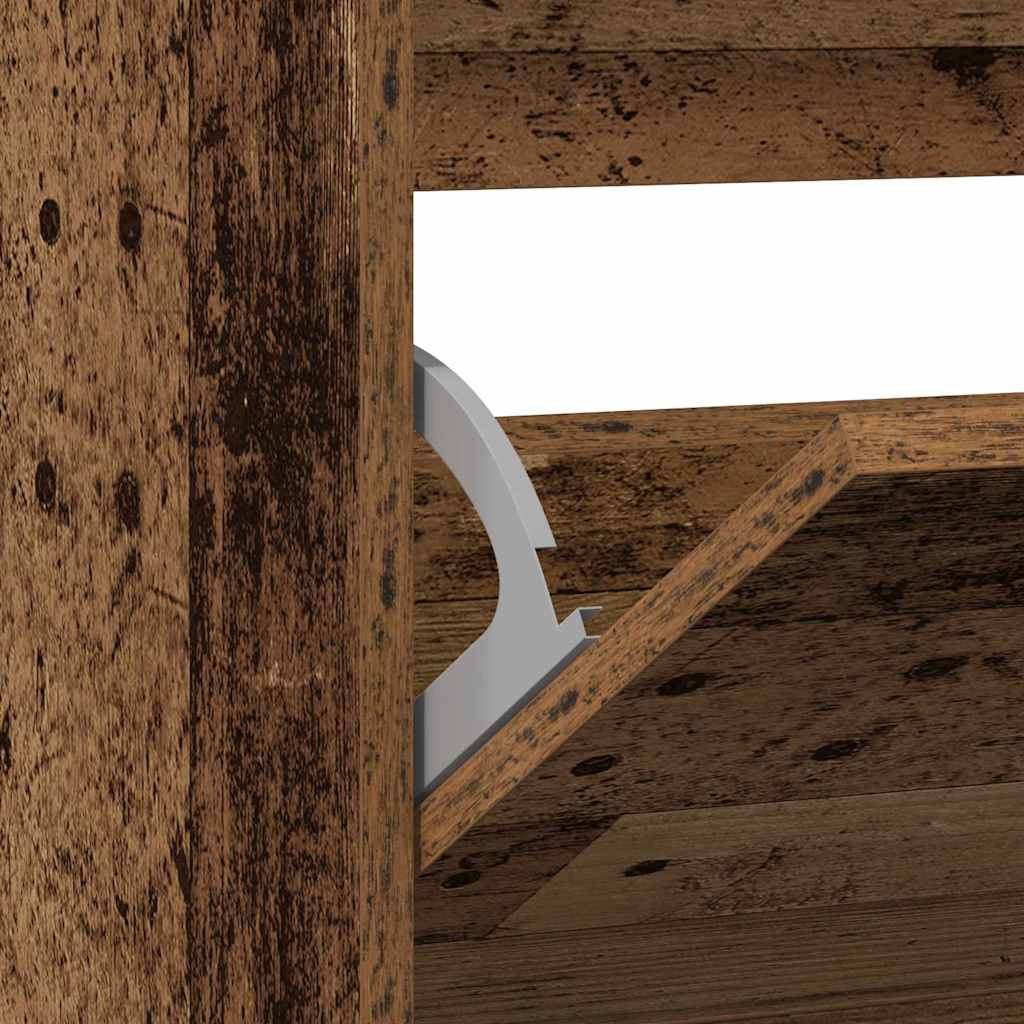 vidaXL Ντουλάπα Παπουτσιών με αποθήκευση Παλαιό ξύλο 80 x 21 x 87.5 cm