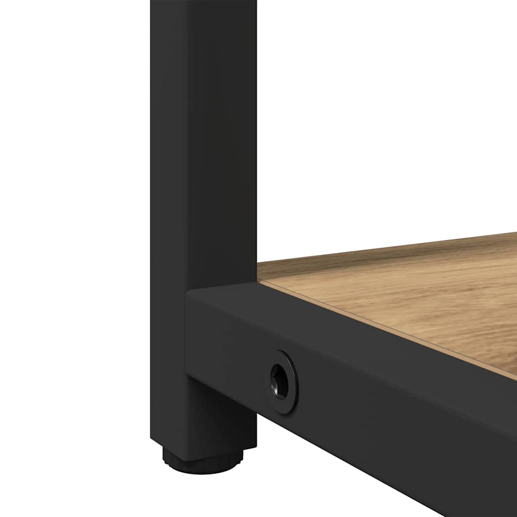 vidaXL Ντουλάπι μπάνιου με καθρέφτη artisan δρυς 60 x 16 x 60 εκ