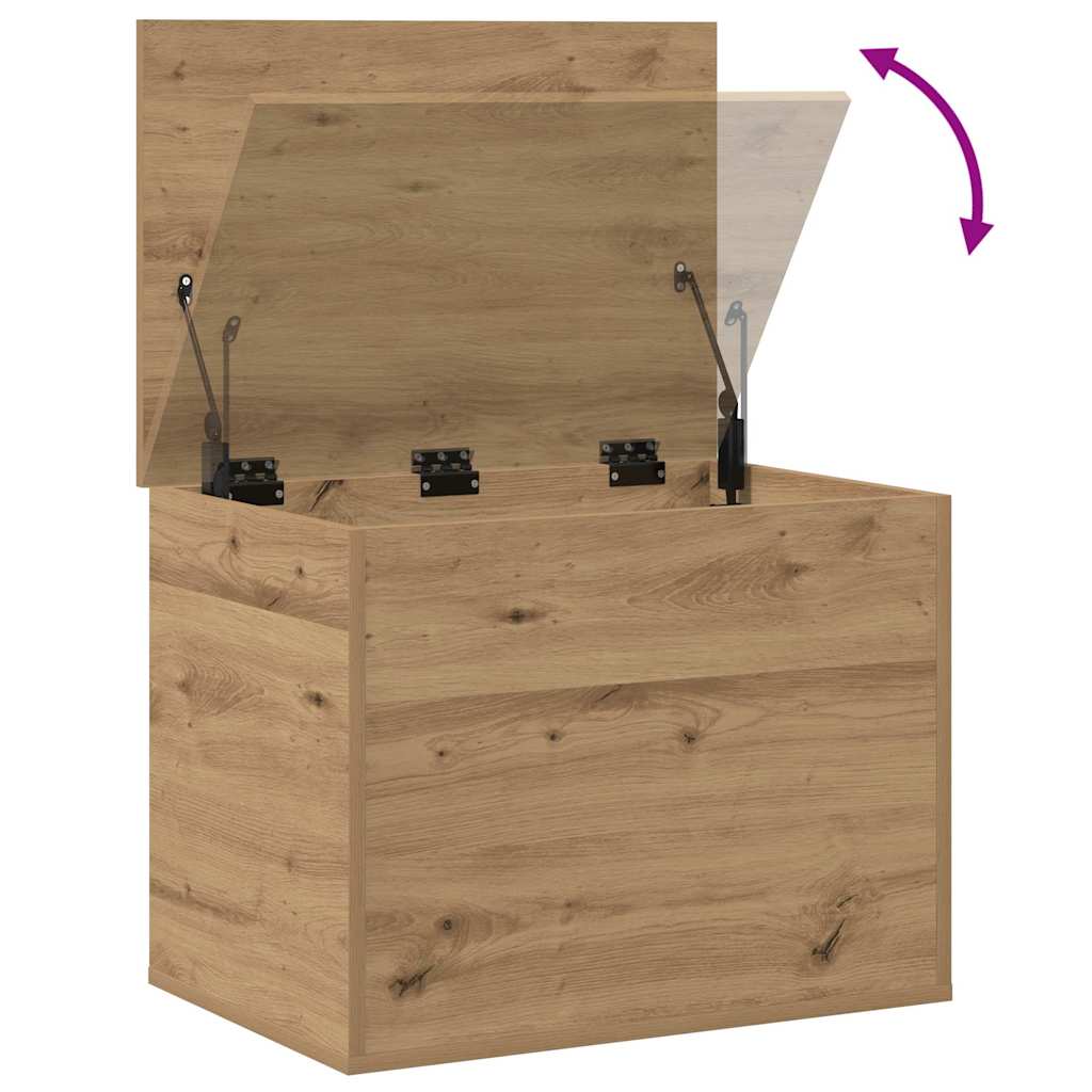vidaXL Κουτί αποθήκευσης με αποθήκευση artisan δρυς 60 x 42 x 46 cm