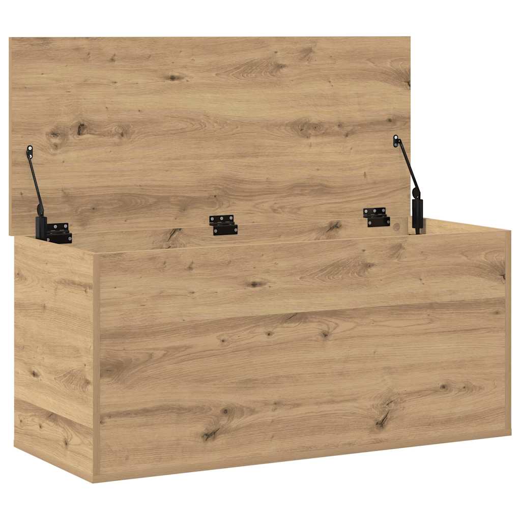 vidaXL Κουτί αποθήκευσης με αποθήκευση artisan δρυς 100 x 42 x 46 cm