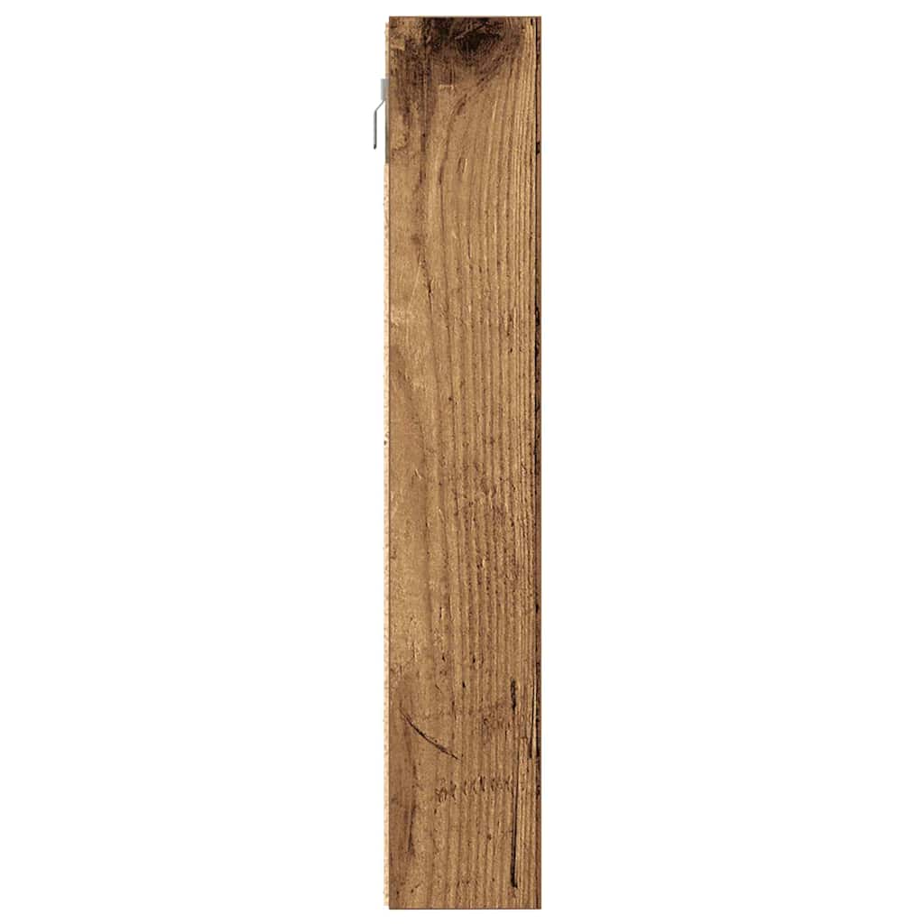 vidaXL Βιτρίνα με ράφι Παλιό Ξύλο 100 x 8,5 x 50 cm Επεξεργασμένο ξύλο