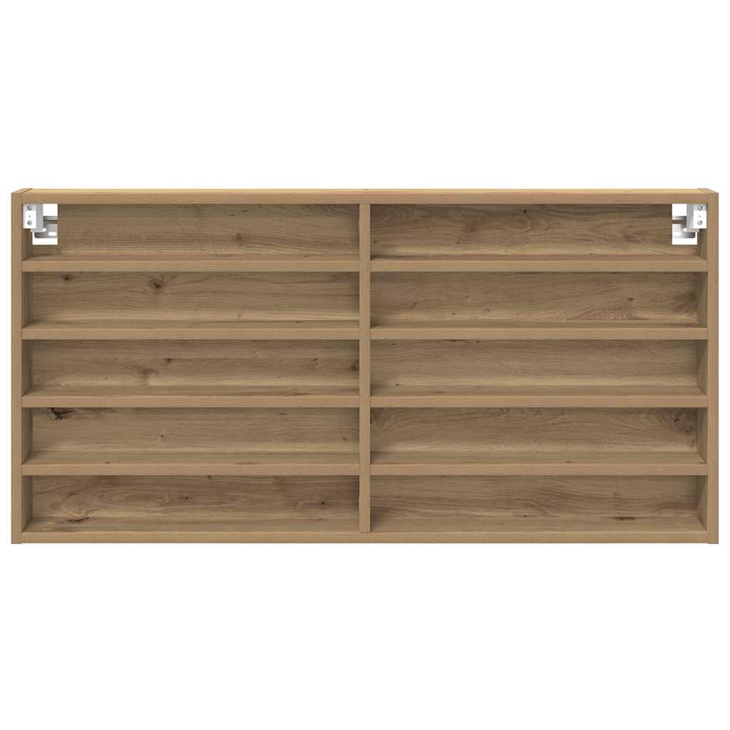 vidaXL Βιτρίνα Artisan Oak 100 x 8,5 x 50 cm Επεξεργασμένο ξύλο