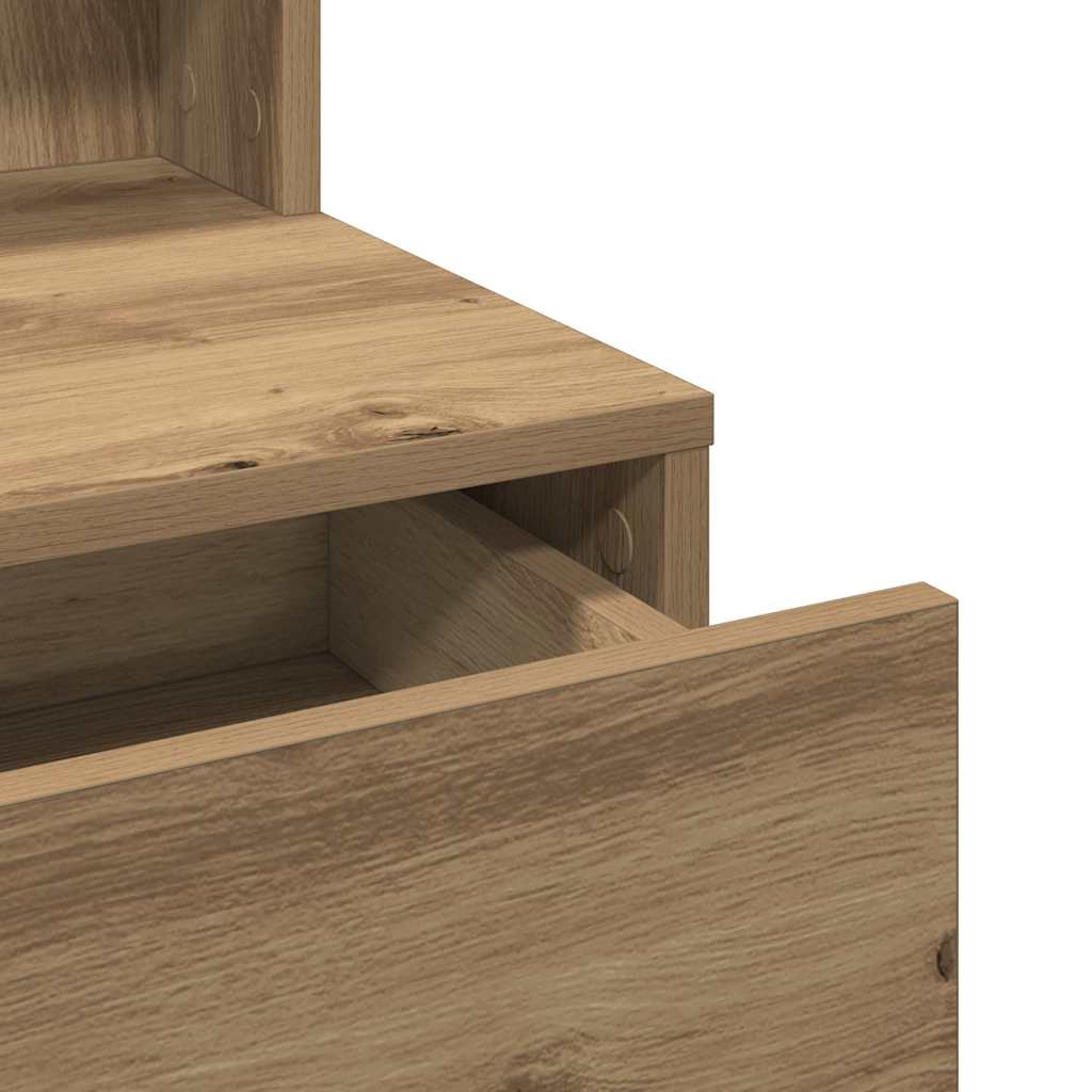 vidaXL Κομμωτήριο artisan δρυς 80 x 41 x 144.5 εκ Επεξεργασμένο Ξύλο
