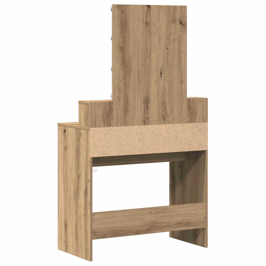 vidaXL Κομμωτήριο artisan δρυς 80 x 41 x 144.5 εκ Επεξεργασμένο Ξύλο