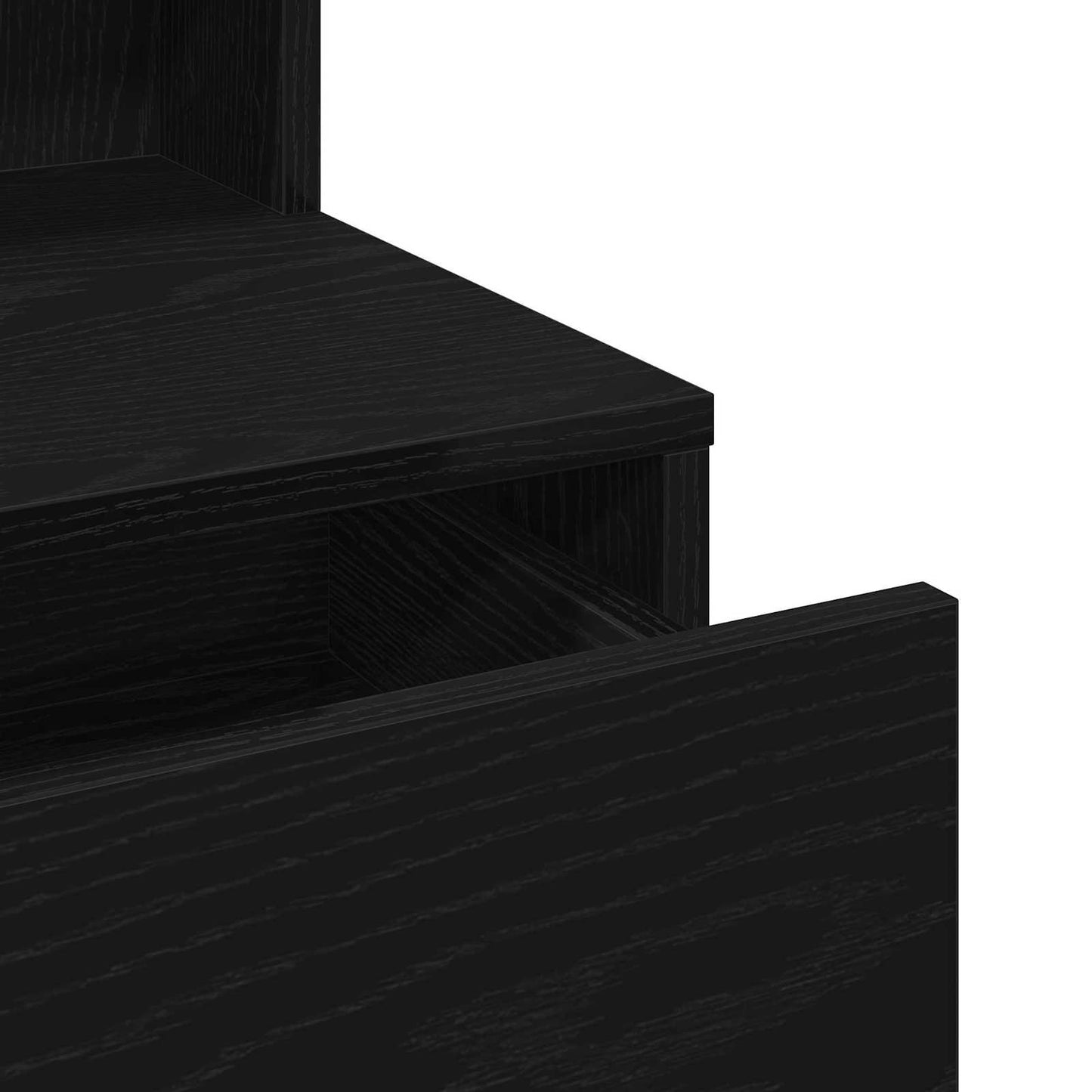 vidaXL Κομμωτήριο Μαύρη δρυς 80 x 41 x 144.5 εκ Επεξεργασμένο Ξύλο