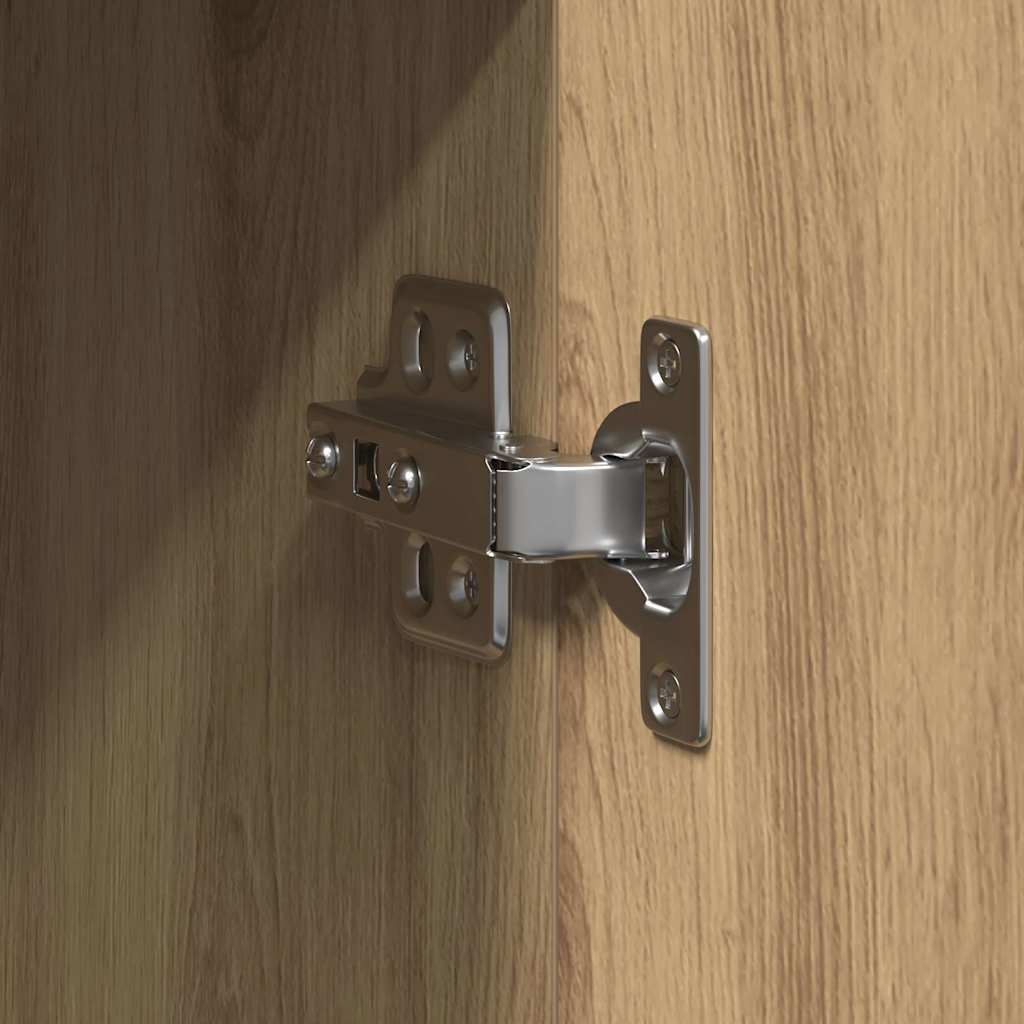 vidaXL Πλαϊνό γραφείο artisan δρυς 90 x 34 x 80 εκ. Επεξεργασμένο ξύλο