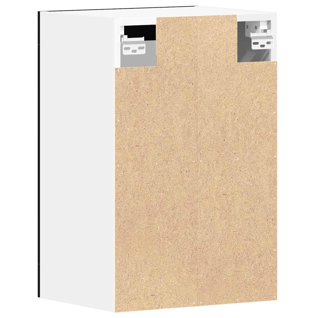 vidaXL Κρεμαστό Γυάλινο Ντουλάπι Μαύρο Δρυς 40x31x60 εκ. από Τεχνητό Ξύλο