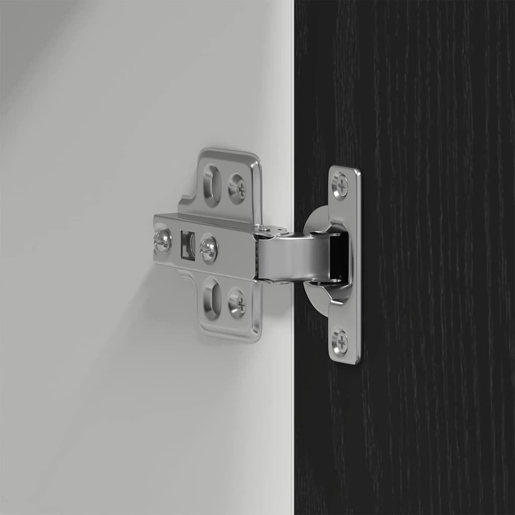 vidaXL Κρεμαστό ντουλάπι Μαύρη δρυς 80 x 31 x 60 εκ Επεξεργασμένο ξύλο