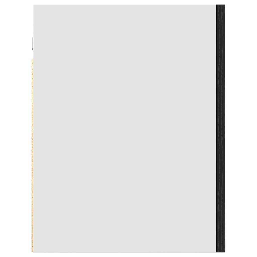 vidaXL Κρεμαστό ντουλάπι Επιτοίχιο Μαύρη δρυς 60 x 31 x 60 εκ.