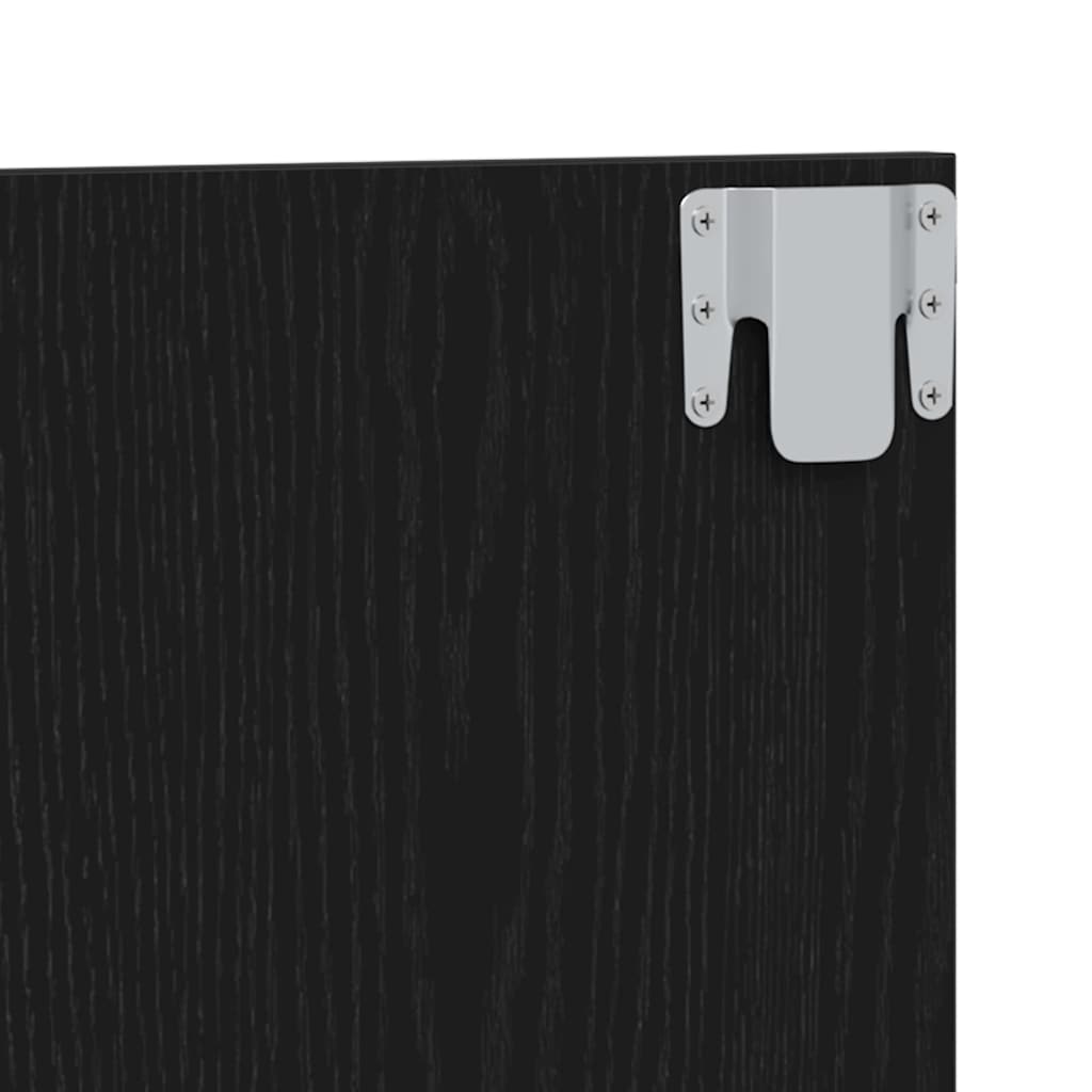 vidaXL Κεφαλάρι Μαύρη δρυς 200 x 1,5 x 80 εκ. Επεξεργασμένο ξύλο