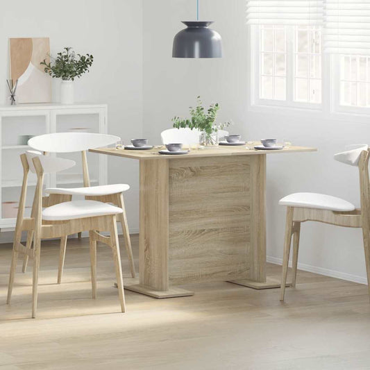 vidaXL Τραπεζαρία Δρύς Sonoma 110 x 60 x 75 cm Επεξεργασμένο ξύλο