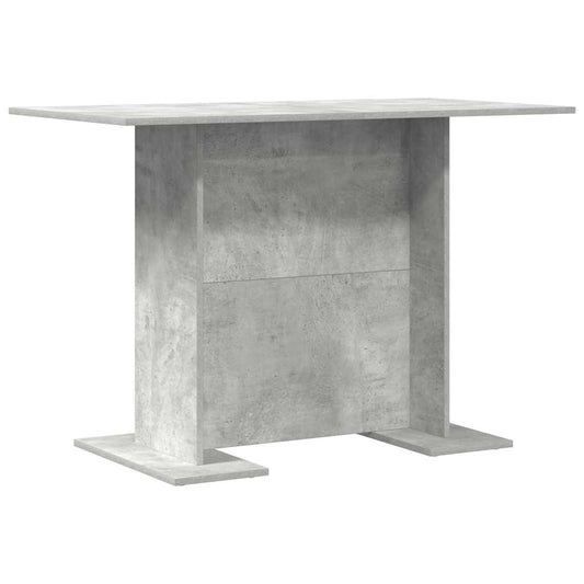vidaXL Τραπεζαρία Σκυρόδεμα Γκρι 110 x 60 x 75 cm Επεξεργασμένο ξύλο