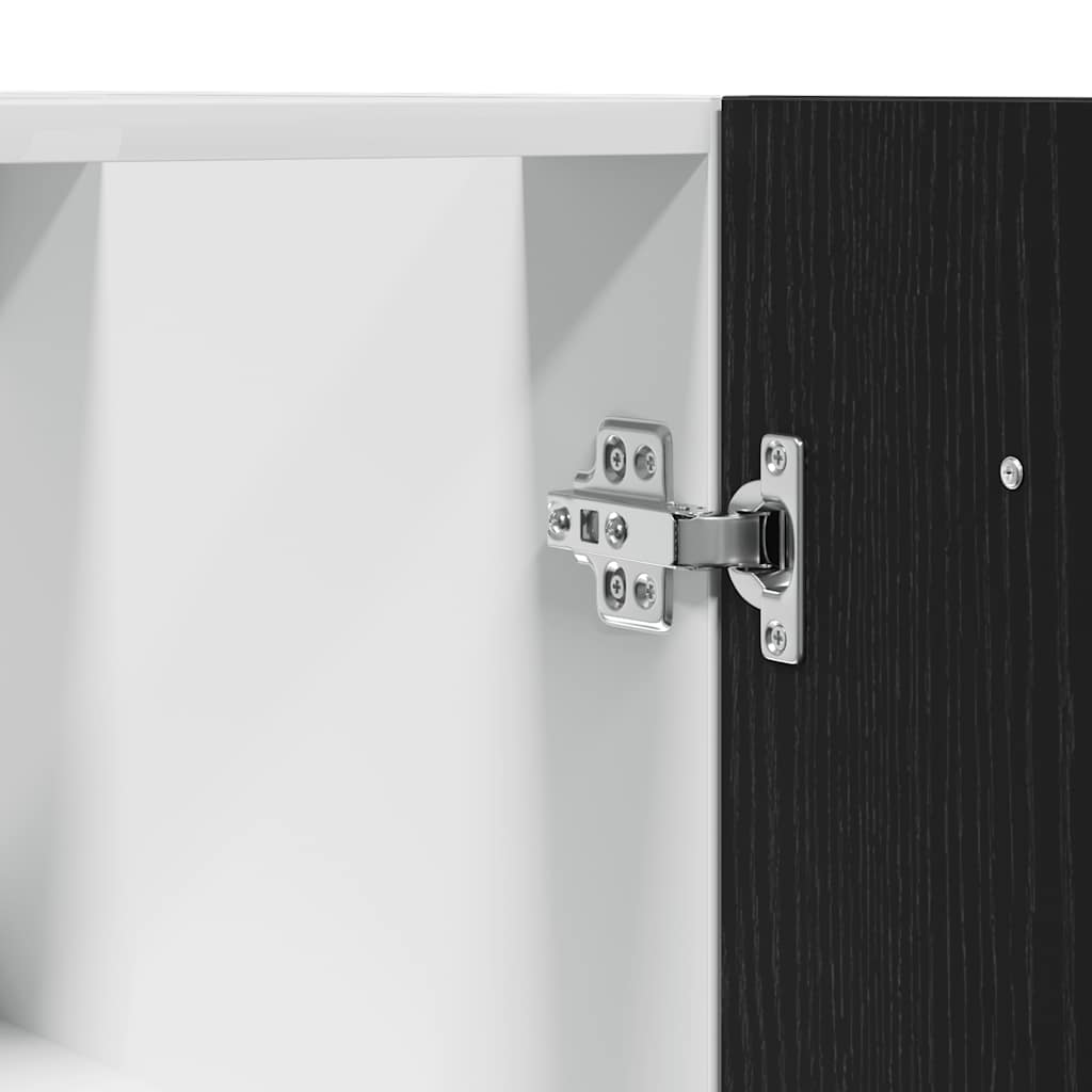 vidaXL Κάτω Ντουλάπι Μαύρη Δρυς 60x46x81,5 εκ. Ξυλοκατασκευασμένο