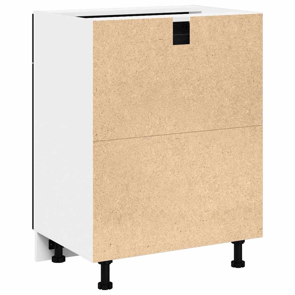 vidaXL Βάση Συρταριού Μαύρη δρυς 60 x 46 x 81.5 εκ Επεξεργασμένο ξύλο