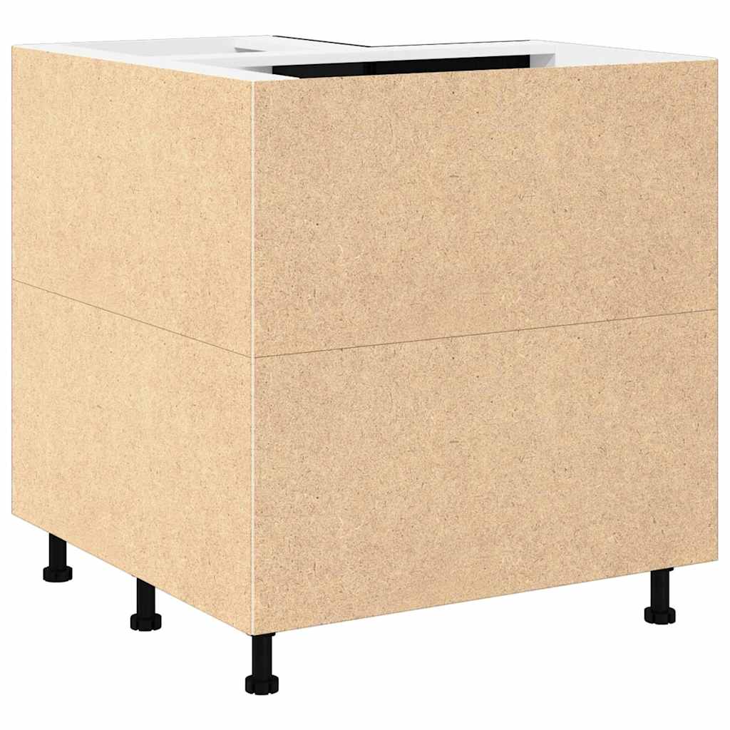 vidaXL Γωνιακός Κάτω Ντουλάπι Riga Μαύρη δρυς 75.5 x 75.5 x 81.5 εκ.