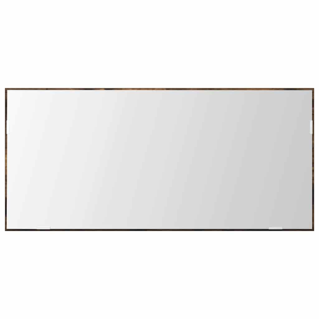 vidaXL Καθρέφτης Μπάνιου Καφέ 80 x 8.5 x 37 εκ Επεξεργασμένο ξύλο